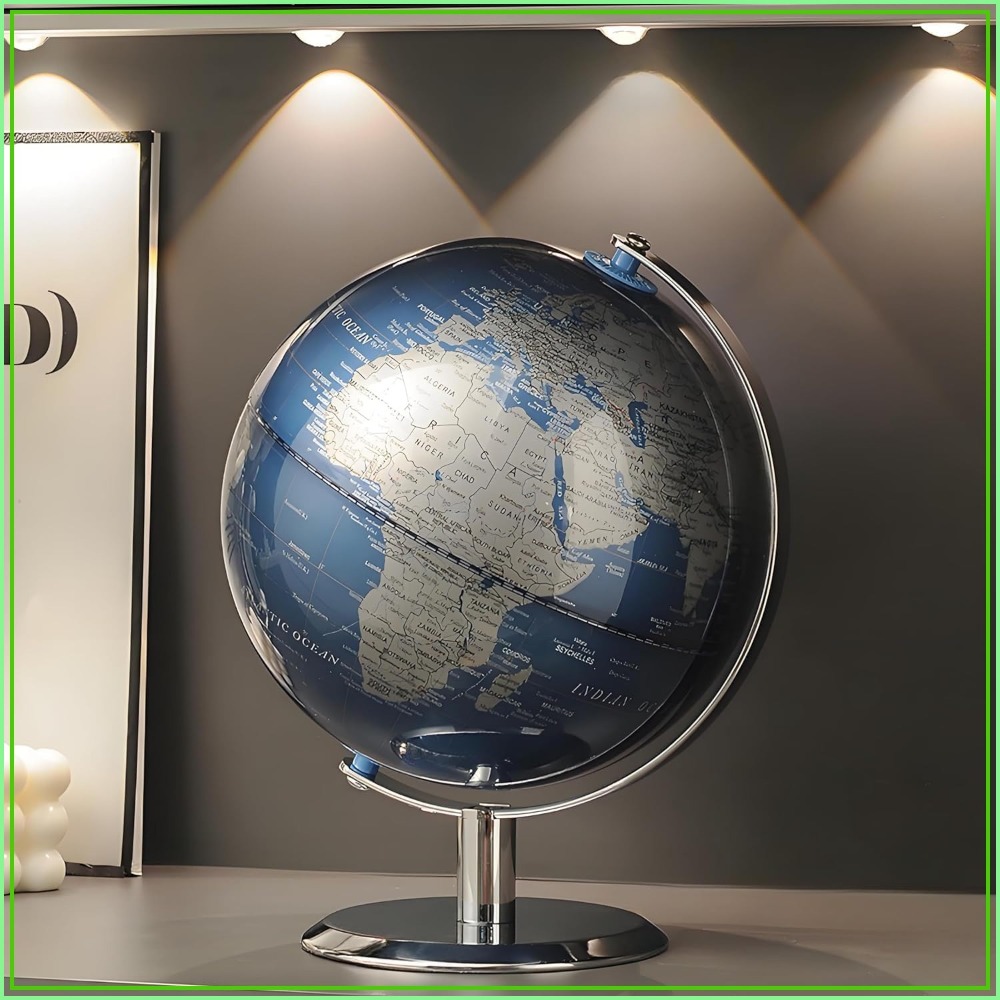 8 Inch World Globe with Stainl – Office Of Tech Bewertung und Preis