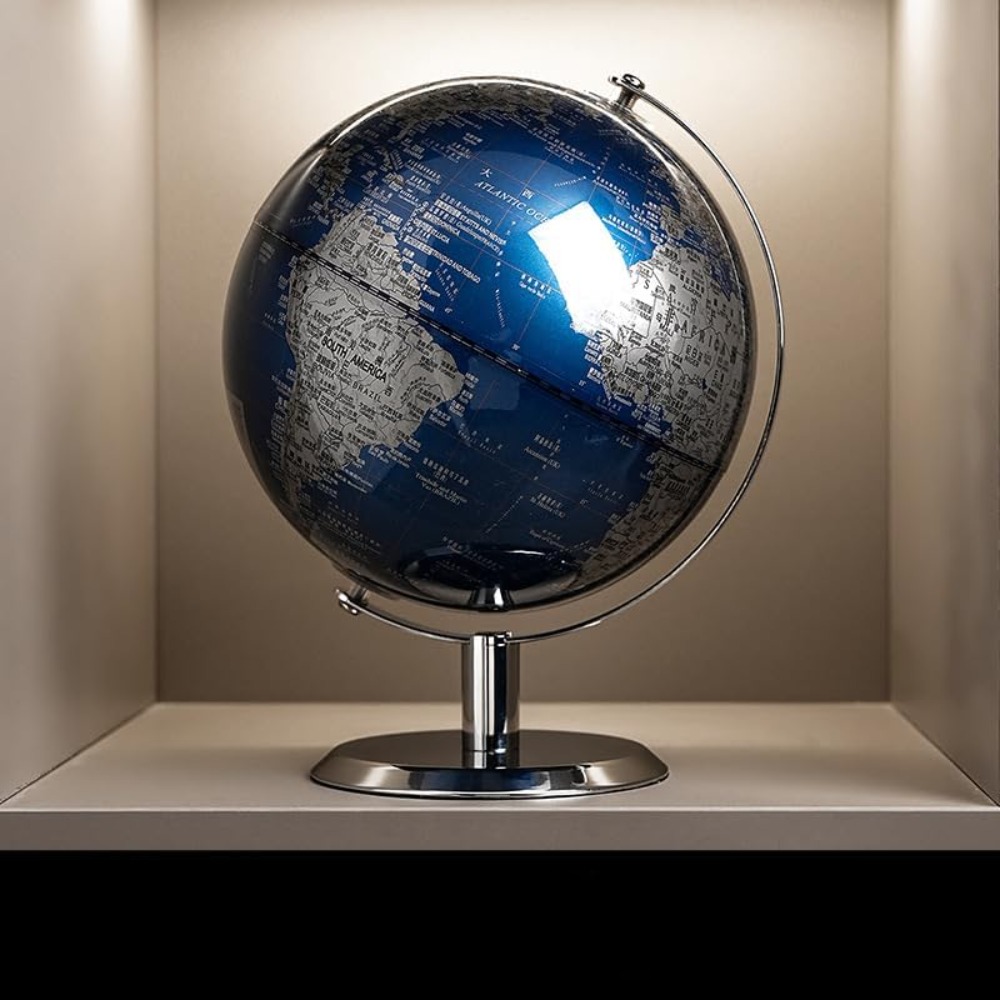 8 Inch World Globe with Stainl – Office Of Tech Bewertung und Preis