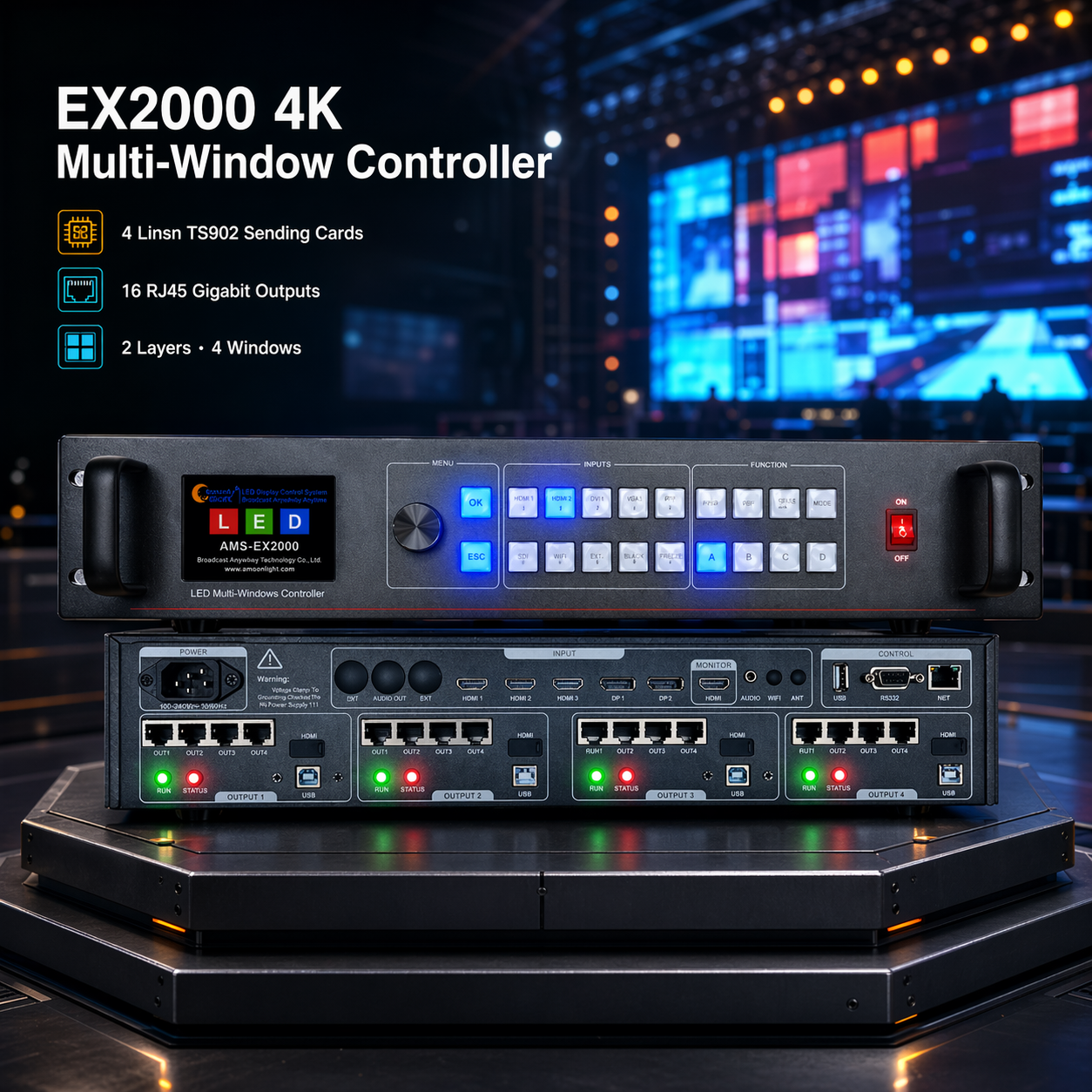 4K Multi Window LED Video Cont – Presentation Remote Laser Bewertung und Preis